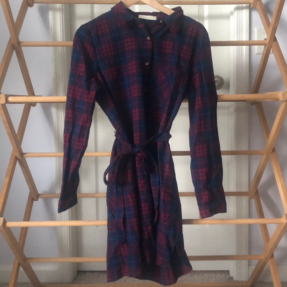 Blue & Red Plaid Tunic